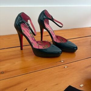 Betsy Johnson Teal Mary Jane Heels|Size 8.5